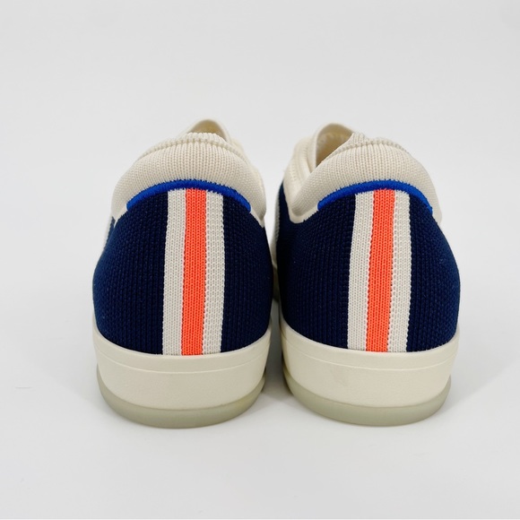 Rothy’s The Lace Up Sneakers Classic Navy & Off White Cream - Picture 5 of 5